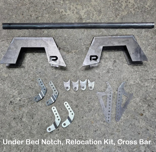 1999-2006 Silverado Shock Relocation Under Bed Notch with 1