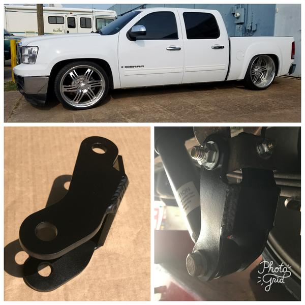 2007-2013 Silverado Sierra Shock Extender Kit for 5/8, 6/9, 6/10, 6/11 Drop