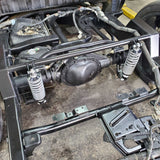 2019-2024 Silverado Rear Coil Over Kit 3 Link Wisbone Suspension Big Billet Wheels 2wd Crew Cab