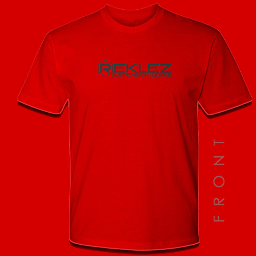 Reklez Red Tee Grey Center Logo Rear Bagged Silverado