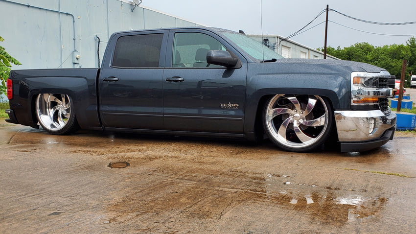 2014-2018 Silverado Sierra Rear Air Bag 3 Link Wishbone Suspension Kit For Regular & Wide Wheels
