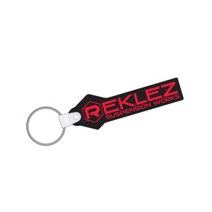 Reklez Suspension Works Key Chain Black/ Red Letter