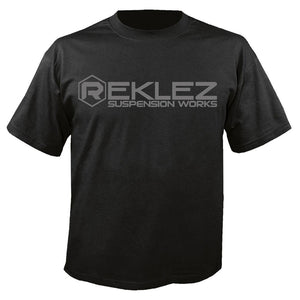 Reklez Black Tee Grey Logo Center